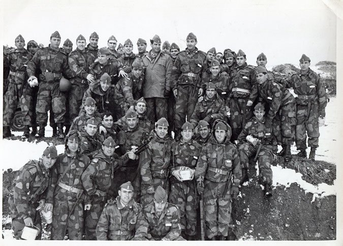 42 CORSO IN ADDESTRAMENTO - CAMPO INVERNALE A MONTE MONACO       Foto di gruppo 2^ cp